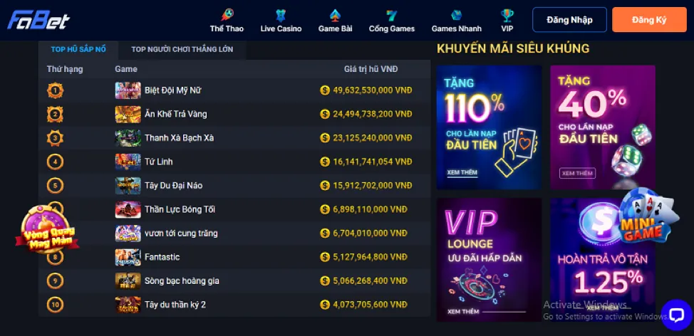 Màn hình trò chơi Bắn Cá zomclub apk